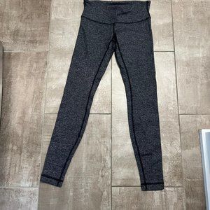 Lululemon High Times Pant Giant Herringbone Heathered Black / Black Size 6 NWOT